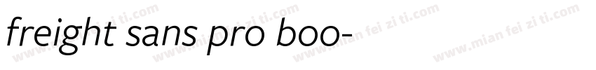 freight sans pro boo字体转换
